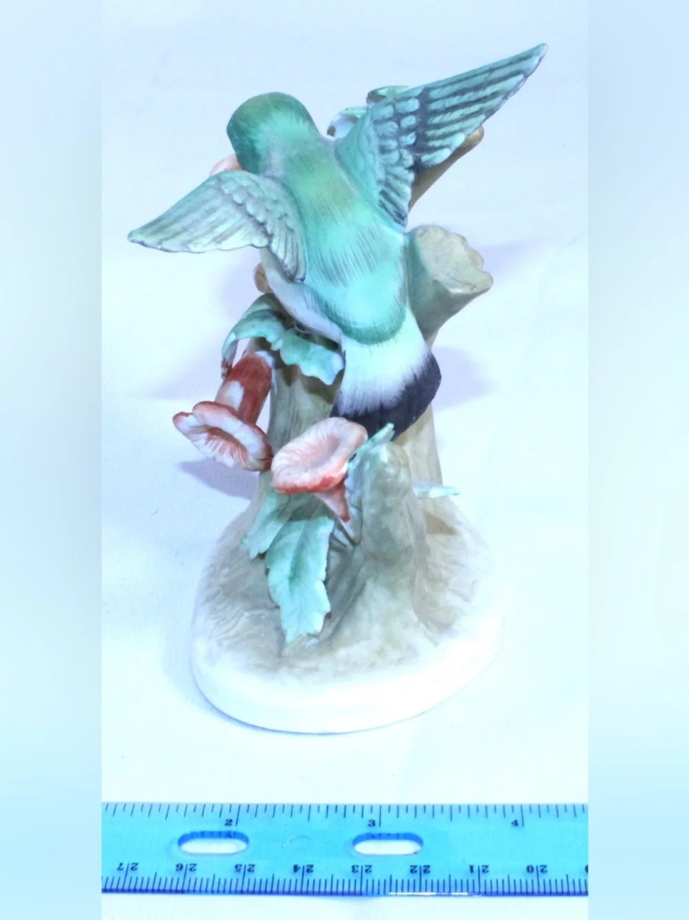 Vintage LEFTON Hand-painted Porcelain Hummingbird Figurine Model KW465